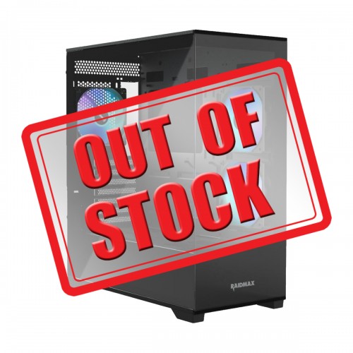 Raidmax i801 ARGB Tempered Glass Mid Tower E-ATX Case — Black Raidmax i801 ARGB Tempered Glass Mid Tower E-ATX Case — Black