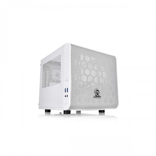 Thermaltake Core V1 Snow Edition Mini Tower Mini ITX Case — White