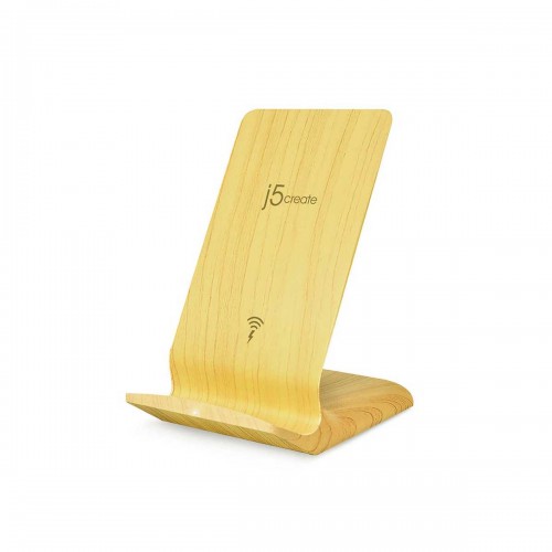j5 Create JUPW1102W Mightwave Qi 10w 2-Coil Wireless Charger - Wood