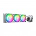 AeroCool ABYSS L360R DIGI ARGB AIO Liquid Cooler with Segment LCD Display, 360mm — White