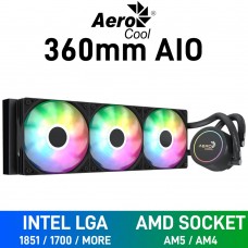 AeroCool ABYSS L360R ARGB AIO Liquid Cooler, 360mm — Black