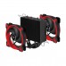 Arctic Freezer 34 eSports DUO Heatsink and Fan, Dual 120mm — Black and Red