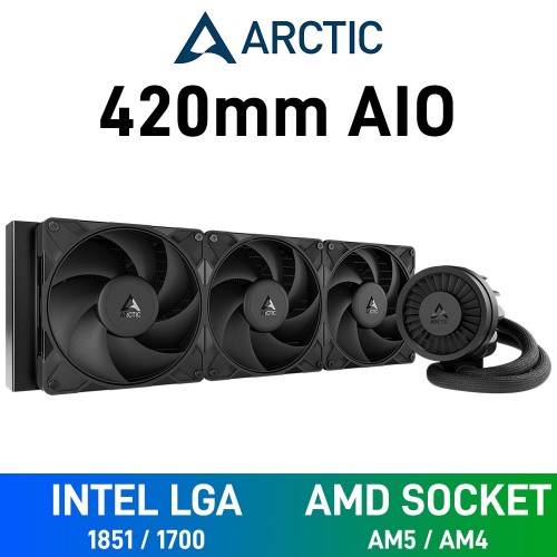 Arctic Liquid Freezer III PRO 420 AIO Liquid Cooler, 420mm — Black