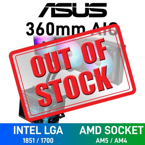ASUS ROG RYUO IV SLC 360 ARGB AIO Liquid Cooler with Curved Display, 360mm — Black ASUS ROG RYUO IV SLC 360 ARGB AIO Liquid Cooler with Curved Display, 360mm — Black