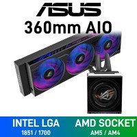ASUS ROG STRIX SLC IV 360 ARGB LCD AIO Liquid Cooler with LCD Display, 360mm — Black ASUS ROG STRIX SLC IV 360 ARGB LCD AIO Liquid Cooler with LCD Display, 360mm — Black