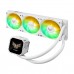 ASUS TUF GAMING LC III 360 ARGB LCD WHITE EDITION AIO Liquid Cooler with LCD Display, 360mm — White ASUS TUF GAMING LC III 360 ARGB LCD WHITE EDITION AIO Liquid Cooler with LCD Display, 360mm — White