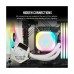 Corsair iCUE LINK H100i RGB AIO Liquid Cooler, 240mm — White