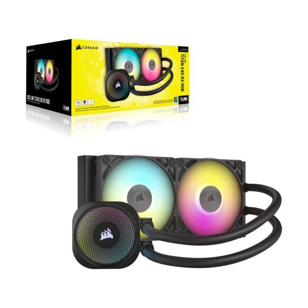 Corsair iCUE LINK TITAN 240 RX RGB AIO Liquid Cooler, 240mm