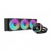 DEEPCOOL LQ360 ARGB AIO Liquid Cooler with Segment LCD Display, 360mm — Black