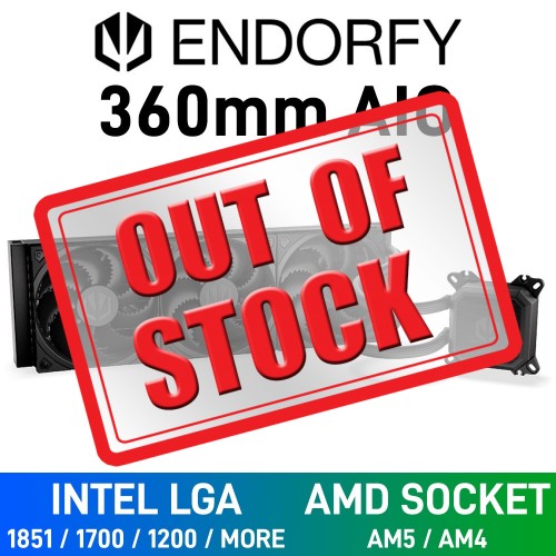 Endorfy NAVIS F360 AIO Liquid Cooler, 360mm — Black