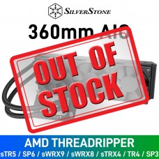 SilverStone XE360-TR5 AIO Liquid Cooler for AMD Threadripper, 360mm — Black