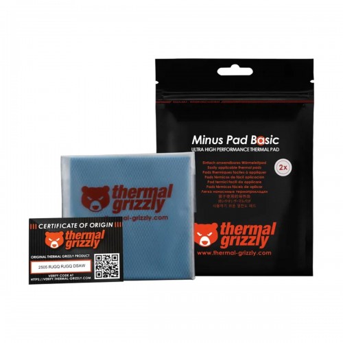 Thermal Grizzly MINUS PAD BASIC TG-MP-B-100-100-05-2 100x100x0.5mm, Dual Pack