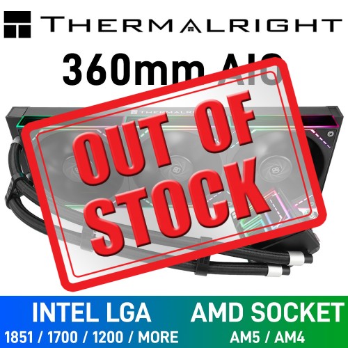 Thermalright FROZEN INFINITY 360 ARGB AIO Liquid Cooler with Infinity Mirror Waterblock, 360mm — Black