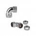 Thermaltake Pacific M-Pro G1/4 PETG 12mm Fitting Kit 10/12mm - Chrome