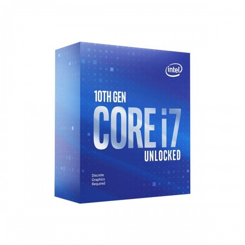 Intel Core i7-10700KF Octa Core CPU with HyperThreading, No Cooler, Unlocked Multiplier, No Integrated Graphics, LGA1200, 3.8GHz (5.1GHz Turbo)