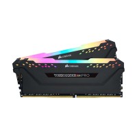 Corsair VENGEANCE RGB PRO 16GB (2 x 8GB) DDR4 DRAM 3200MHz CL16 1.35V CMW16GX4M2C3200C16 Memory Kit — Black