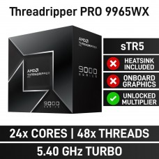 AMD Ryzen Threadripper PRO 9965WX 24-Core CPU, Socket sTR5, 4.2GHz (5.4GHz Boost)