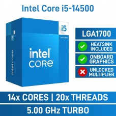 Intel Core i5-14500 14 Core CPU, LGA1700, 2.6GHz (5.0GHz Turbo)
