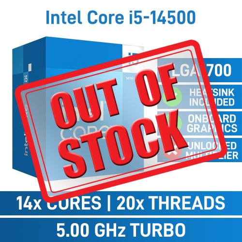 Intel Core i5-14500 14 Core CPU, LGA1700, 2.6GHz (5.0GHz Turbo)