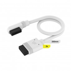 Corsair iCUE LINK 2x 200mm 90° Angled Cables — White