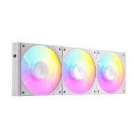Antec CONNECT 120 REVERSE ARGB 120mm Fan with Reverse Airflow Design, Pack of 3 — White