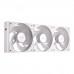 Antec CONNECT 120 REVERSE ARGB 120mm Fan with Reverse Airflow Design, Pack of 3 — White
