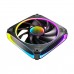 Antec ORBIT 120 ARGB Daisy-Chainable Fan with Infinity Mirror Design, Triple Pack, 120mm — Black Antec ORBIT 120 ARGB Daisy-Chainable Fan with Infinity Mirror Design, Triple Pack, 120mm — Black