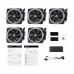 Antec PRIZM ARGB 5+C Fan with Dual LED Ring Design, 5-Pack, 120mm — Black Antec PRIZM ARGB 5+C Fan with Dual LED Ring Design, 5-Pack, 120mm — Black