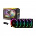 Antec PRIZM ARGB 5+C Fan with Dual LED Ring Design, 5-Pack, 120mm — Black Antec PRIZM ARGB 5+C Fan with Dual LED Ring Design, 5-Pack, 120mm — Black