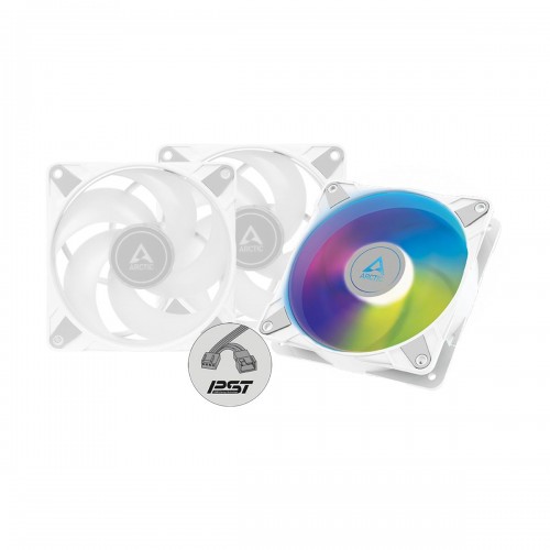Arctic P12 PWM PST A-RGB 0dB High Static Pressure 120mm Fan, 3 Pack — White