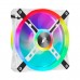 Corsair iCUE QL120 RGB LED PWM Fan, White Frame, 120mm Fan