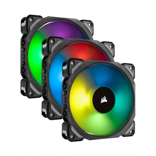 Corsair Magnetic Levitation Series ML120 Pro RGB LED Fan, 3 Pack with Lighting Node PRO Controller, 120mm