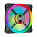 Corsair iCUE QL140 RGB LED PWM Fan, Black Frame, 2-Pack with Lighting Node CORE Controller, 140mm Fan Corsair iCUE QL140 RGB LED PWM Fan, Black Frame, 2-Pack with Lighting Node CORE Controller, 140mm Fan