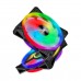 Corsair iCUE QL140 RGB LED PWM Fan, Black Frame, 2-Pack with Lighting Node CORE Controller, 140mm Fan Corsair iCUE QL140 RGB LED PWM Fan, Black Frame, 2-Pack with Lighting Node CORE Controller, 140mm Fan