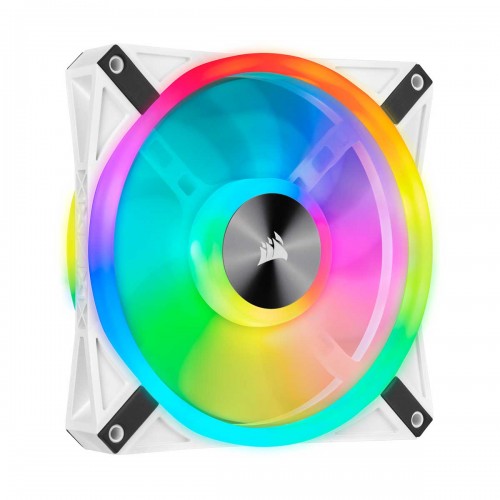 Corsair iCUE QL140 RGB LED PWM Fan, White Frame, 140mm Fan