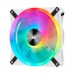 Corsair iCUE QL140 RGB LED PWM Fan, White Frame, 2-Pack with Lighting Node CORE Controller, 140mm Fan