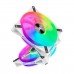 Corsair iCUE QL140 RGB LED PWM Fan, White Frame, 2-Pack with Lighting Node CORE Controller, 140mm Fan