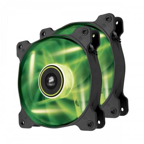 Corsair Air Series SP120 High Static Pressure 120mm Fan, Twin Pack — Green