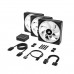 Corsair iCUE LINK QX120 RGB 3 Fan Starter Kit with iCUE LINK System Hub, 120mm — Black