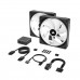 Corsair iCUE LINK QX140 RGB 2 Fan Starter Kit with iCUE LINK System Hub, 140mm — Black