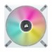 Corsair iCUE ML140 RGB ELITE Magnetic Levitation Premium LED Fan, 2 Pack with Lighting Node CORE Controller, 140mm — White