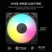 Corsair RS120 ARGB Case Fan Single Pack, 120mm — Black