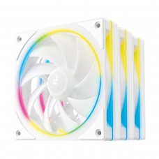 DEEPCOOL FL12 SE WH 3IN1 ARGB 120mm Fan, Pack of 3 — White