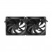 HAVN H18 PERFORMANCE FAN Daisy-Chainable Case Fan Double Pack, 180mm — Black