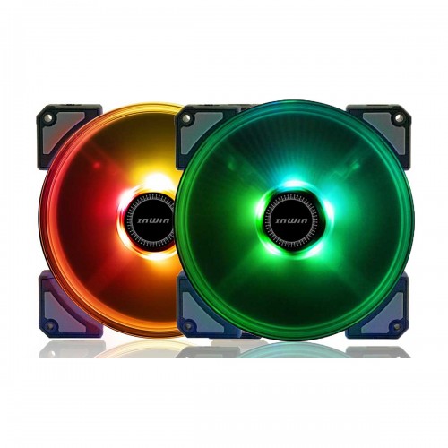 InWin Crown AC140 High Static Pressure ARGB, 2 Pack with Controller, 140mm Fan InWin Crown AC140 High Static Pressure ARGB, 2 Pack with Controller, 140mm Fan