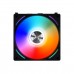 Lian Li UNI Fan AL120 High Static Pressure RGB LED PWM Fan, Black Frame, 3-Pack with Controller, 120mm Fan