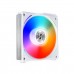 Lian Li UNI Fan AL120 High Static Pressure RGB LED PWM Fan, White Frame, 3-Pack with Controller, 120mm Fan