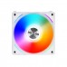 Lian Li UNI Fan AL120 High Static Pressure RGB LED PWM Fan, White Frame, 3-Pack with Controller, 120mm Fan
