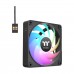 Thermaltake CT120 EX ARGB SYNC High Airflow Case Fan, 3 Pack, 120mm — Black