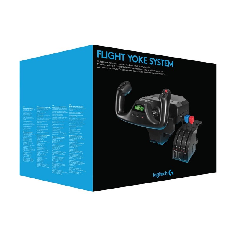 Logitech G PRO FLIGHT YOKE SYSTEM Yoke & Throttle Quadrant Bundle — USB ...